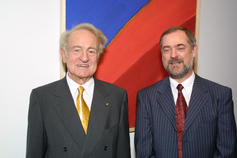 German President Rau visits DIW Berlin